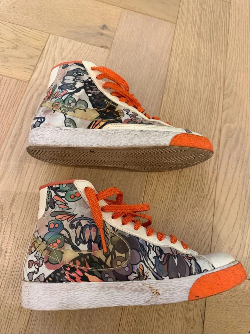 Nike Blazer Mid graffiti/art-print high-tops